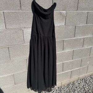 NWT Peppermayo Eden Strapless Maxi Dress - Black - US4 AU8 MSRP$90
